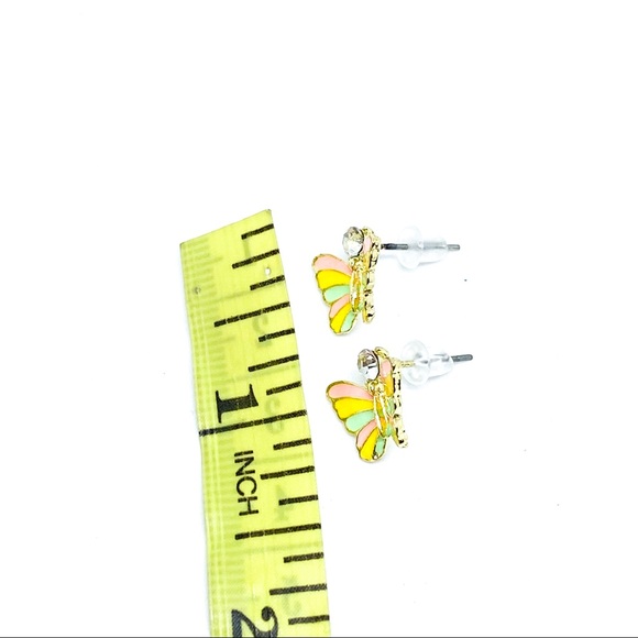 NWT Spring Color Butterfly Gold Post Earring - Picture 4 of 5